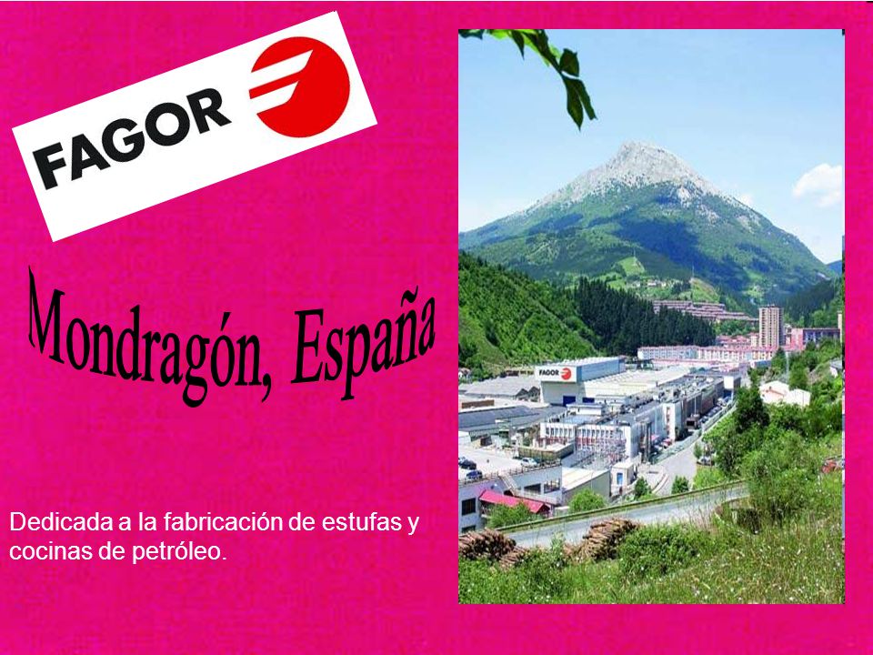 Mondragón, España Dedicada a la fabricación de estufas y cocinas de petróleo.