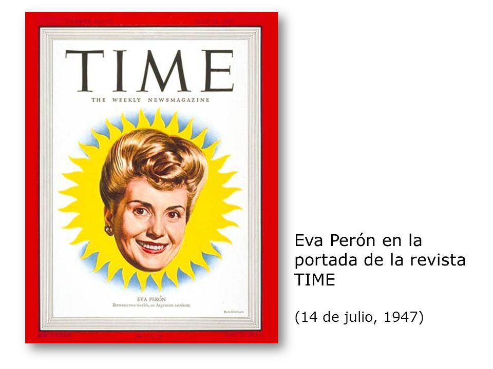 Eva Perón en la portada de la revista TIME