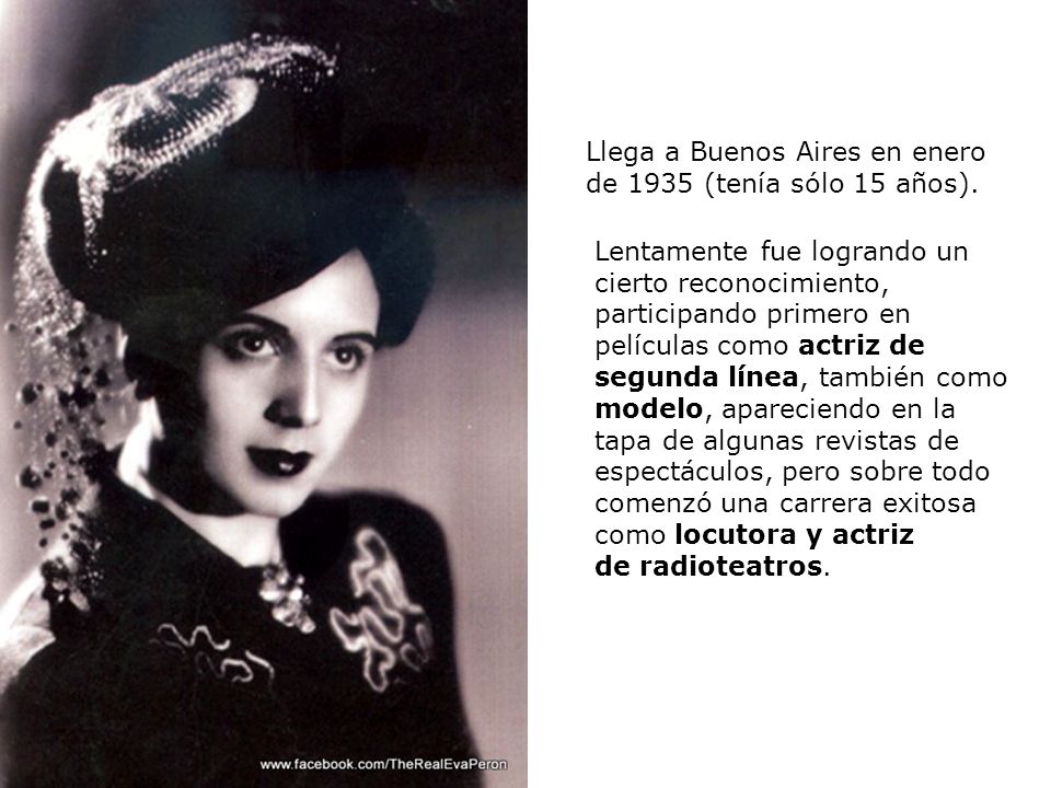 Llega a Buenos Aires en enero de 1935 (tenía sólo 15 años).