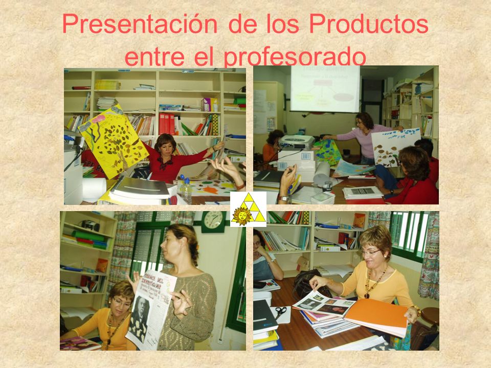 Presentación de los Productos entre el profesorado