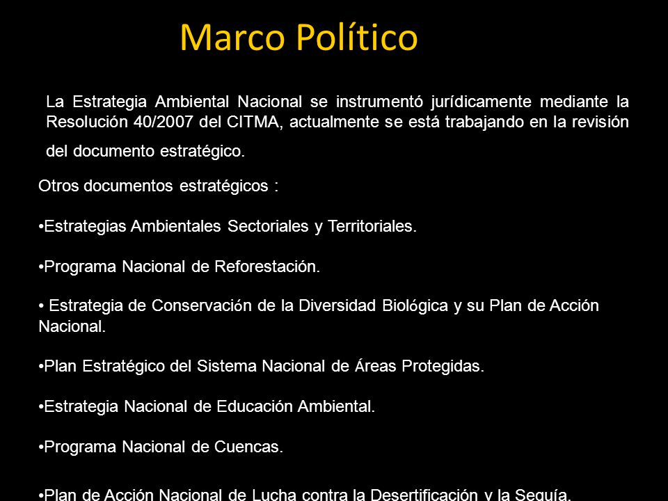 Marco Político