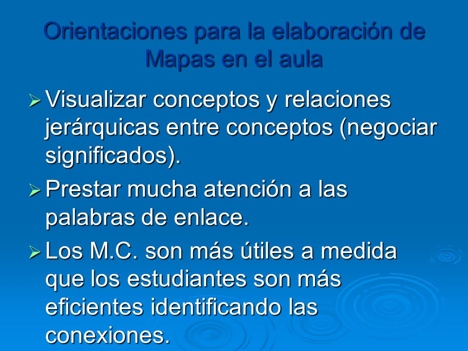 Orientaciones para la elaboración de Mapas en el aula