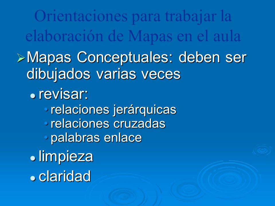 Orientaciones para trabajar la elaboración de Mapas en el aula