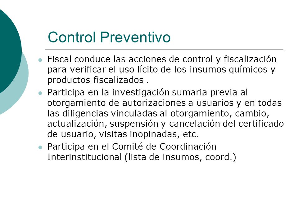 Control Preventivo