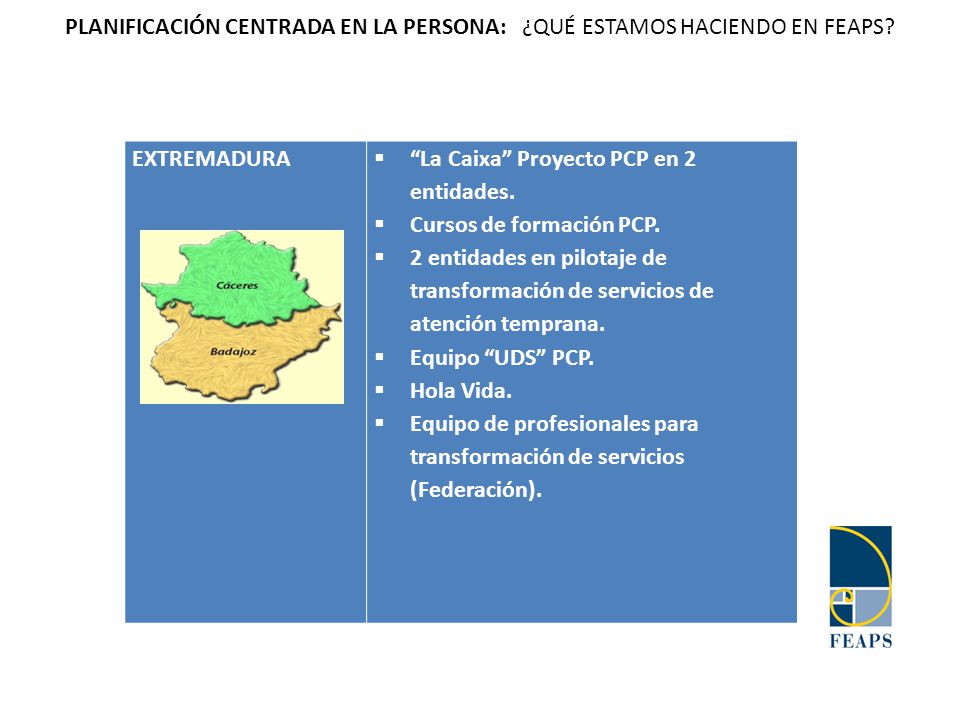 PLANIFICACIÓN CENTRADA EN LA PERSONA: ¿QUÉ ESTAMOS HACIENDO EN FEAPS