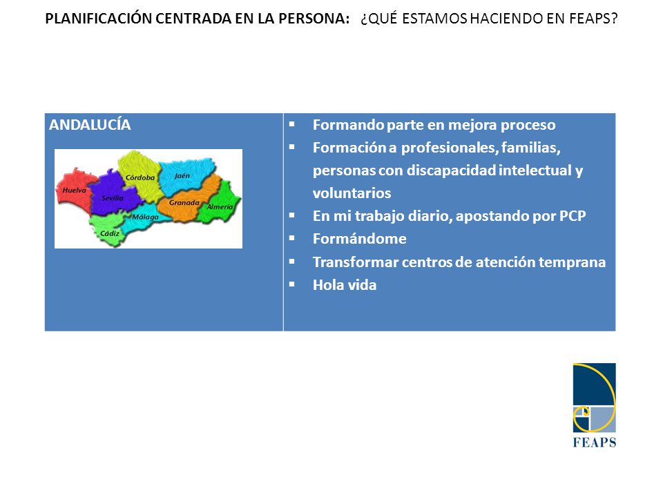 PLANIFICACIÓN CENTRADA EN LA PERSONA: ¿QUÉ ESTAMOS HACIENDO EN FEAPS