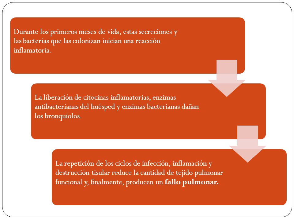 Durante los primeros meses de vida, estas secreciones y las bacterias que las colonizan inician una reacción inflamatoria.