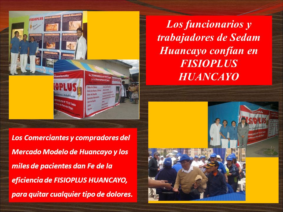 Los funcionarios y trabajadores de Sedam Huancayo confían en FISIOPLUS HUANCAYO