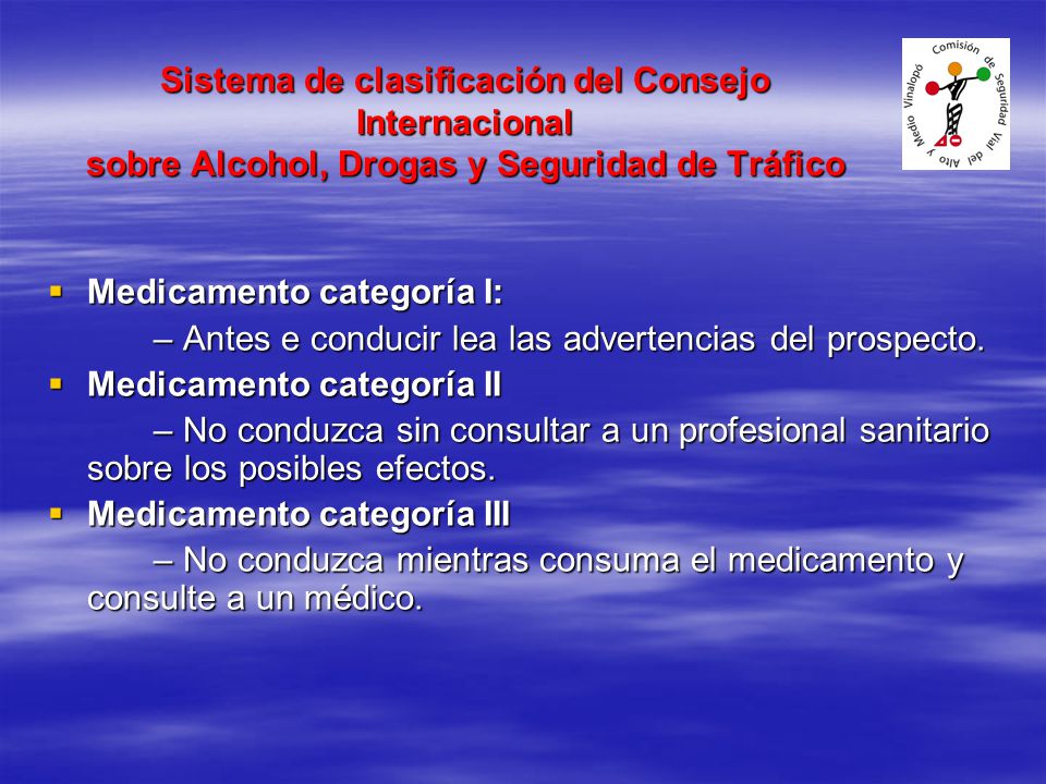 Sistema de clasificación del Consejo Internacional sobre Alcohol, Drogas y Seguridad de Tráfico