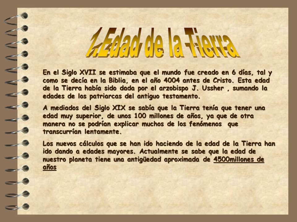 1.Edad de la Tierra