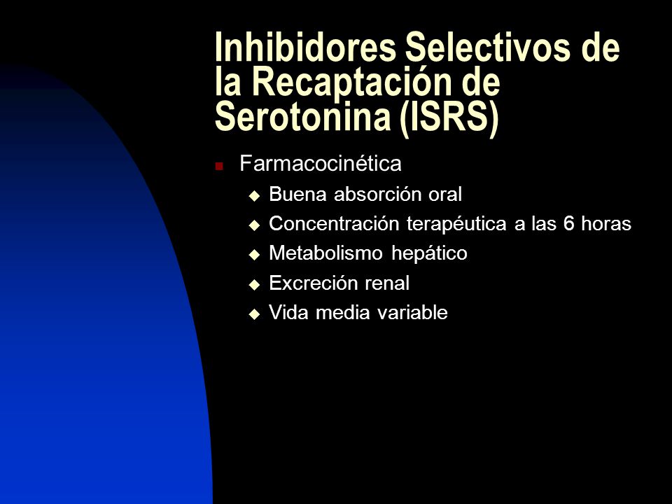 Inhibidores Selectivos de la Recaptación de Serotonina (ISRS)