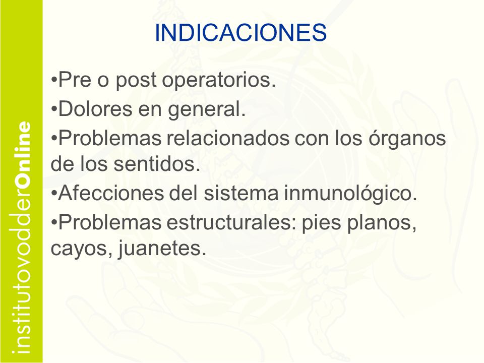 INDICACIONES Pre o post operatorios. Dolores en general.