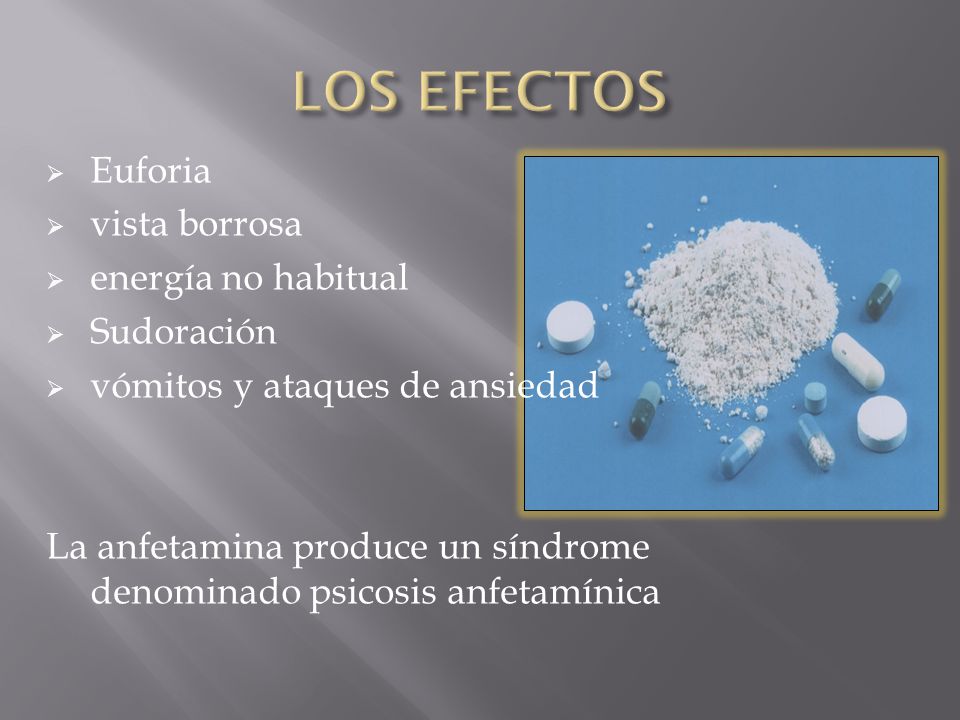 LOS EFECTOS Euforia vista borrosa energía no habitual Sudoración