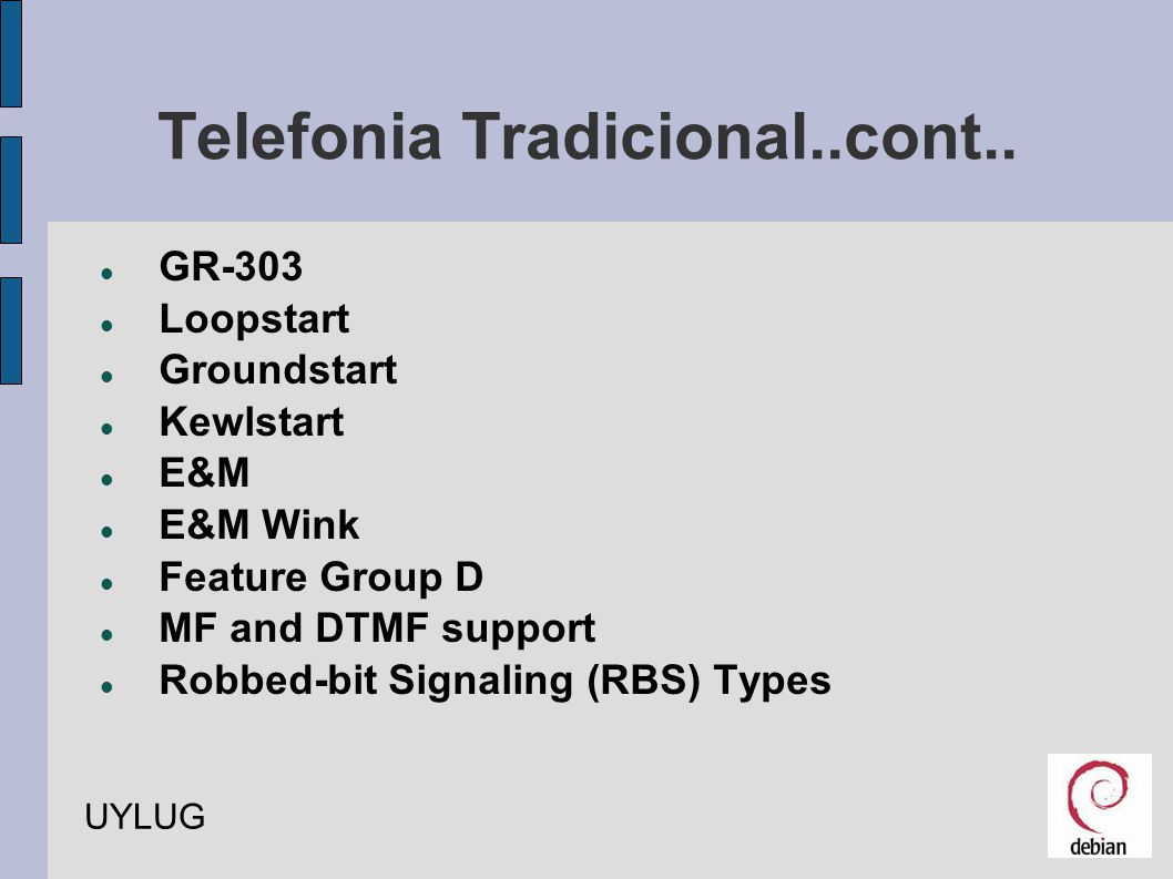 Telefonia Tradicional..cont..