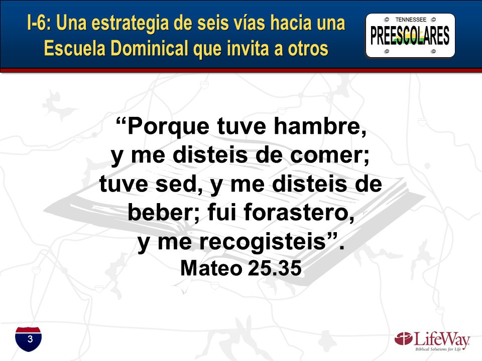 tuve sed, y me disteis de beber; fui forastero,