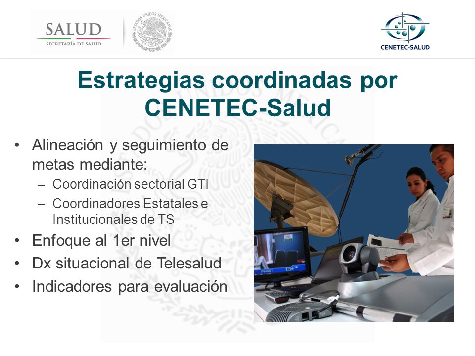 Estrategias coordinadas por CENETEC-Salud