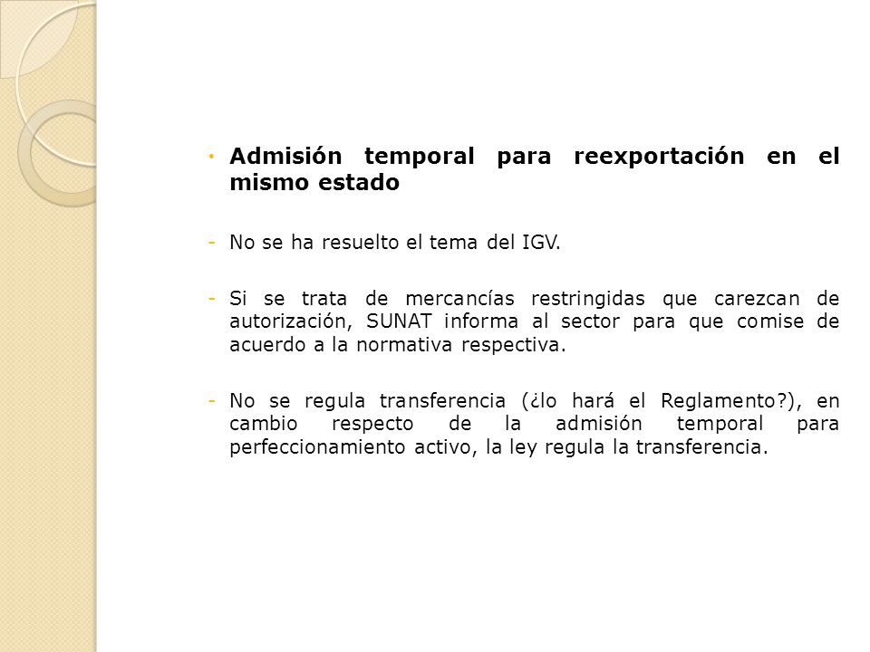 Admisión temporal para reexportación en el mismo estado
