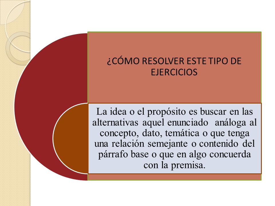 ¿CÓMO RESOLVER ESTE TIPO DE EJERCICIOS