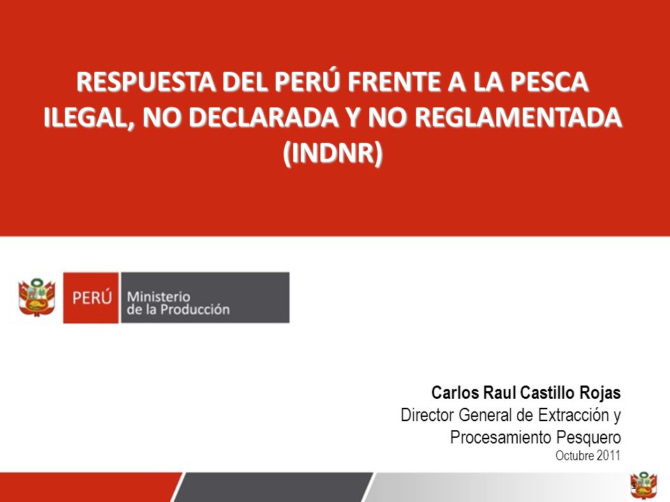 RESPUESTA DEL PERÚ FRENTE A LA PESCA ILEGAL, NO DECLARADA Y NO REGLAMENTADA (INDNR)