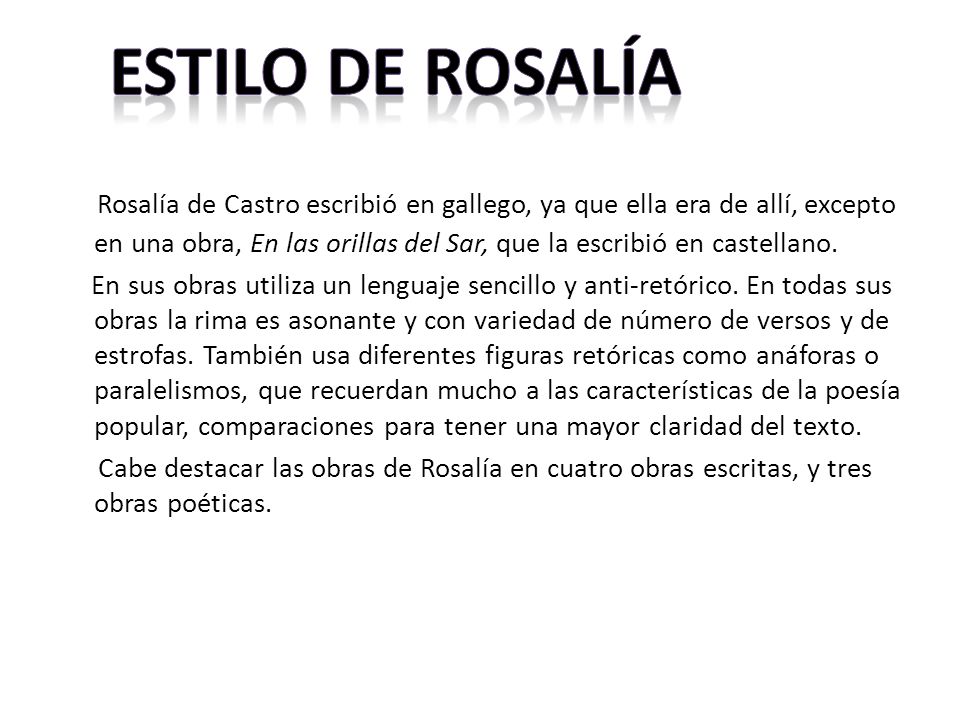 Estilo de Rosalía