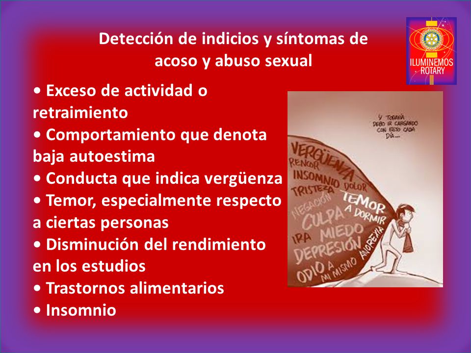 Detección de indicios y síntomas de acoso y abuso sexual