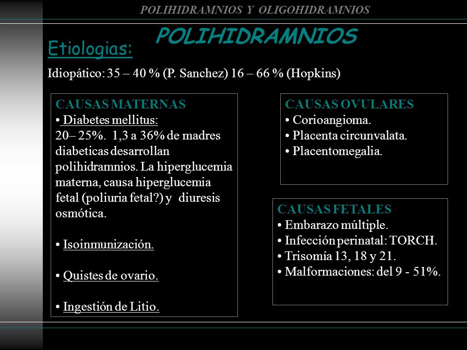 POLIHIDRAMNIOS Y OLIGOHIDRAMNIOS