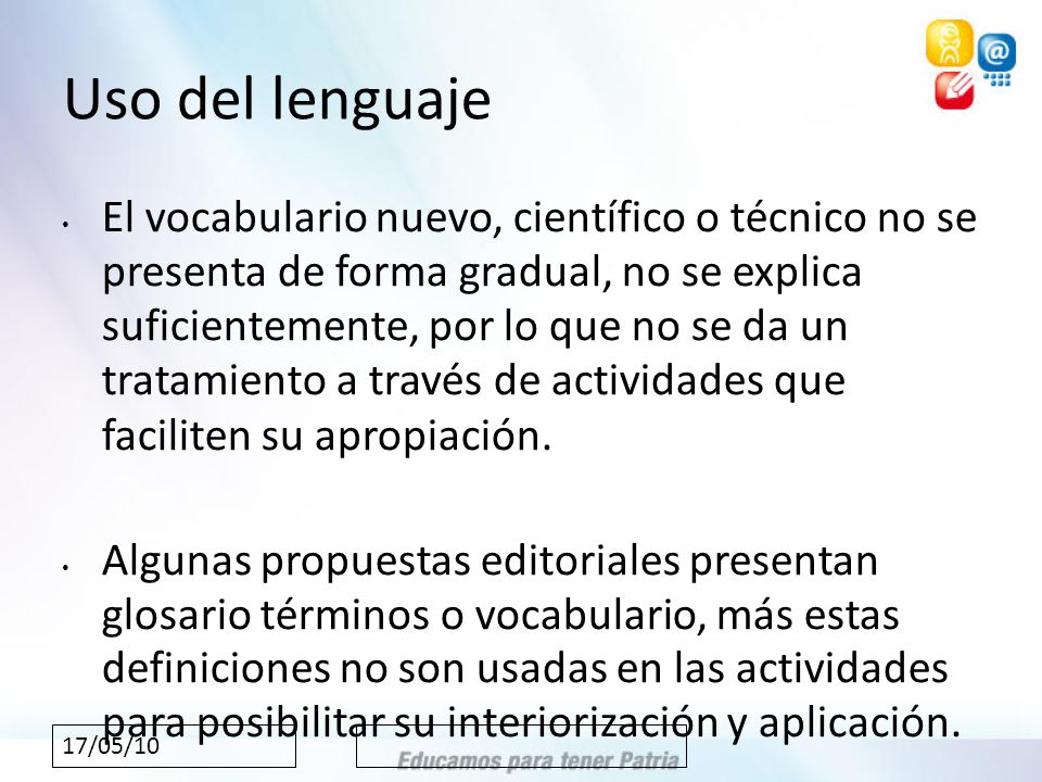 Uso del lenguaje