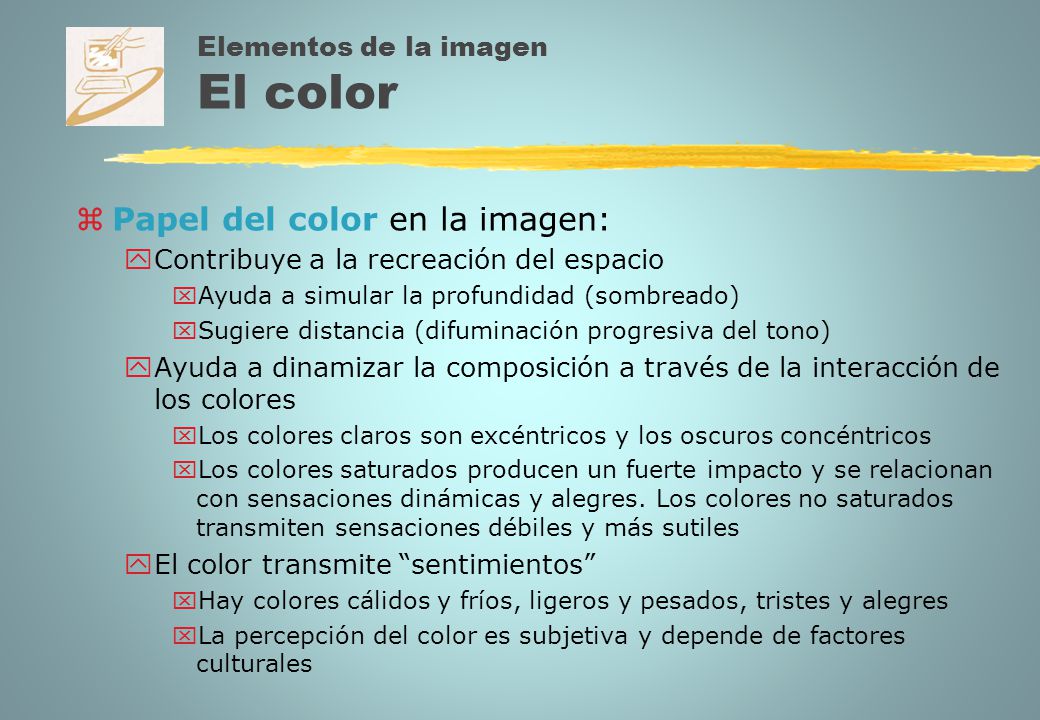 Elementos de la imagen El color