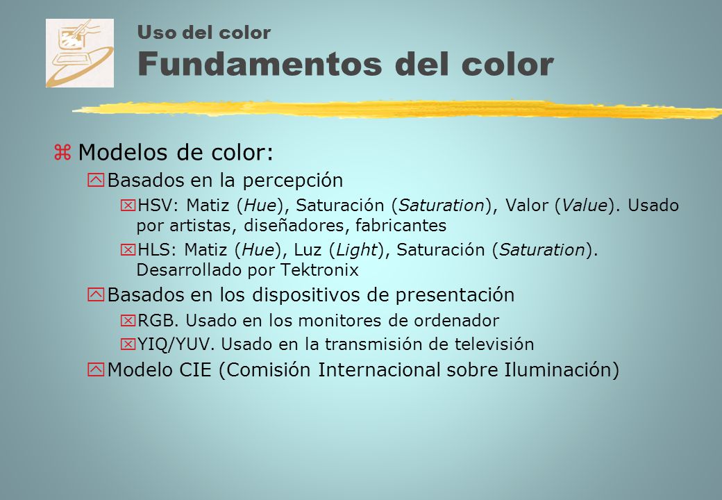 Uso del color Fundamentos del color