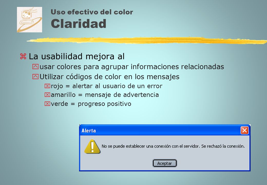 Uso efectivo del color Claridad
