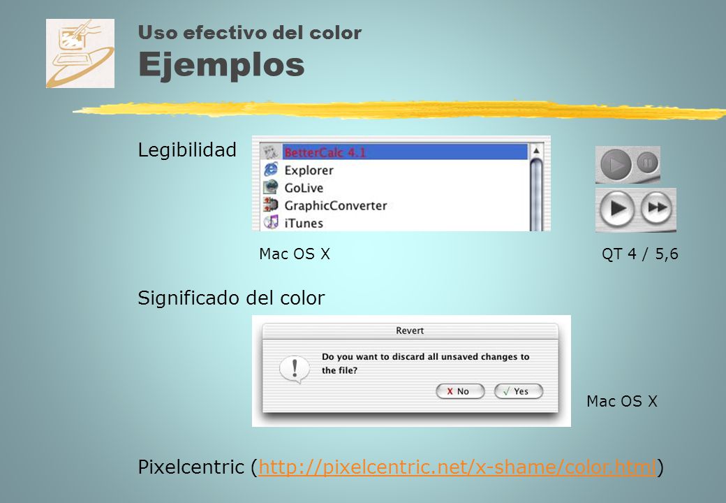 Uso efectivo del color Ejemplos
