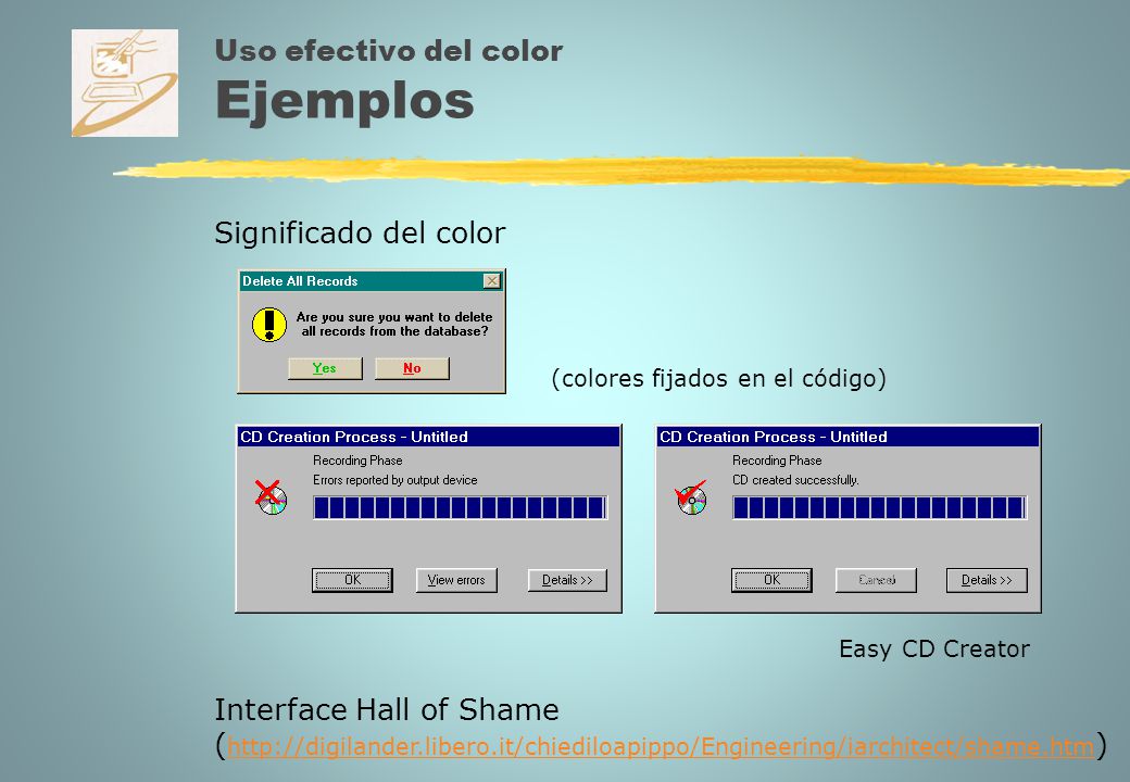 Uso efectivo del color Ejemplos