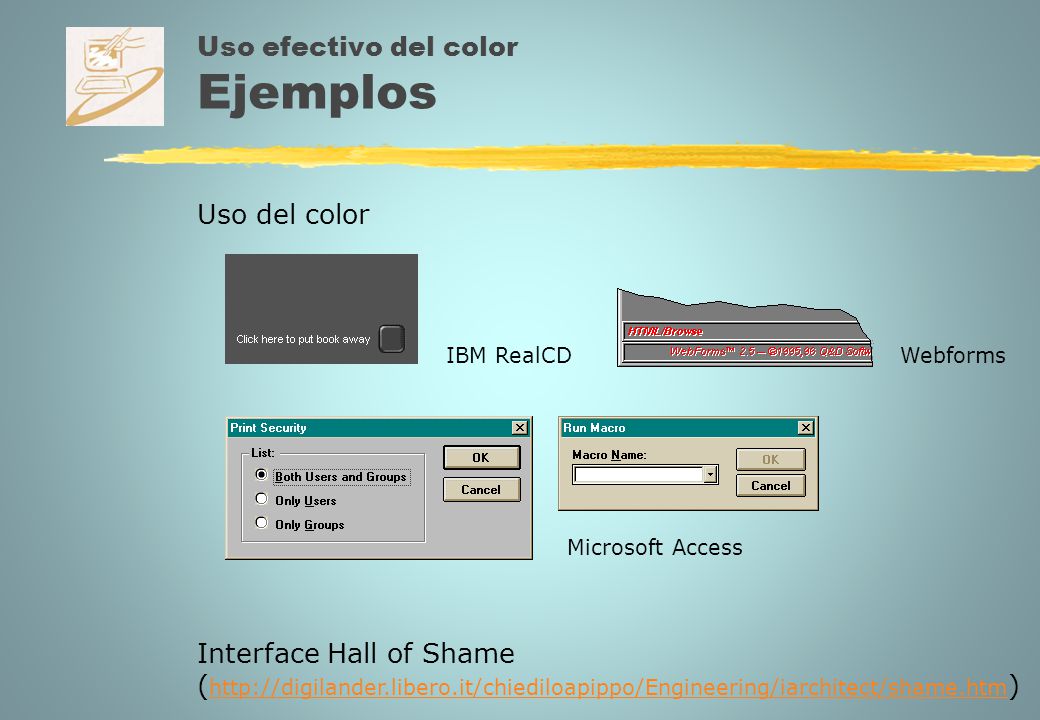Uso efectivo del color Ejemplos