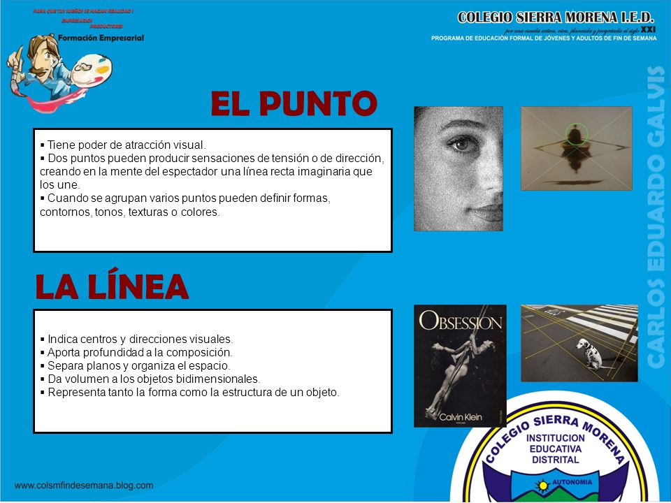 EL PUNTO LA LÍNEA 17/10/11 Tiene poder de atracción visual.