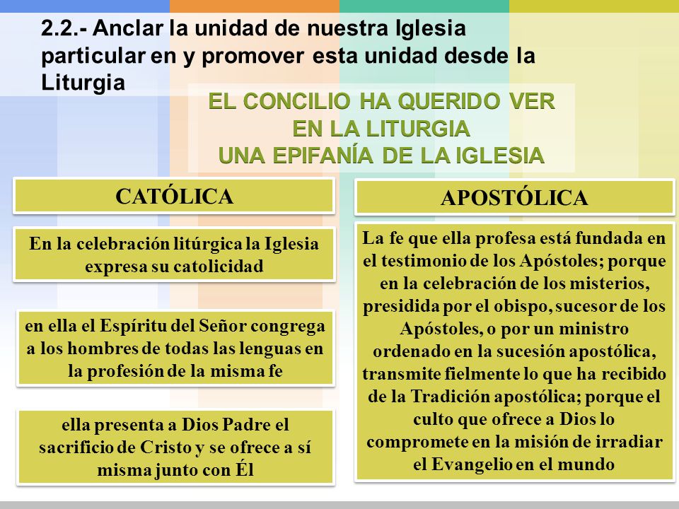 EL CONCILIO HA QUERIDO VER EN LA LITURGIA UNA EPIFANÍA DE LA IGLESIA