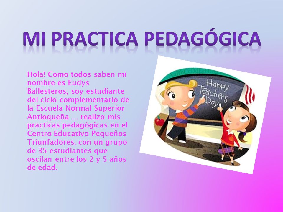 Mi practica pedagógica