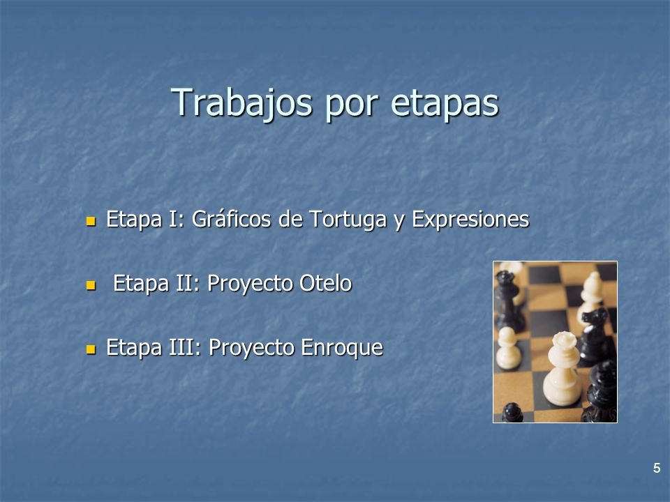 Trabajos por etapas Etapa I: Gráficos de Tortuga y Expresiones