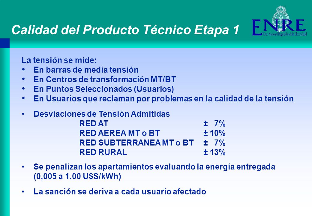 Calidad del Producto Técnico Etapa 1