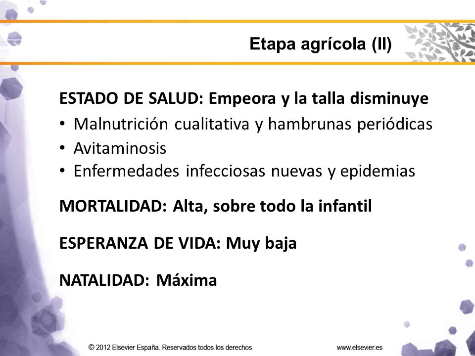 ESTADO DE SALUD: Empeora y la talla disminuye