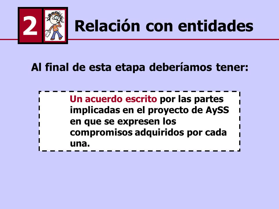 2 Relación con entidades Al final de esta etapa deberíamos tener: