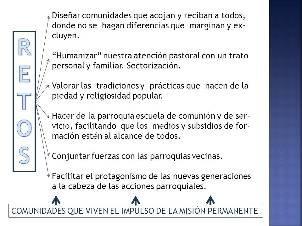 R E T O S Diseñar comunidades que acojan y reciban a todos,