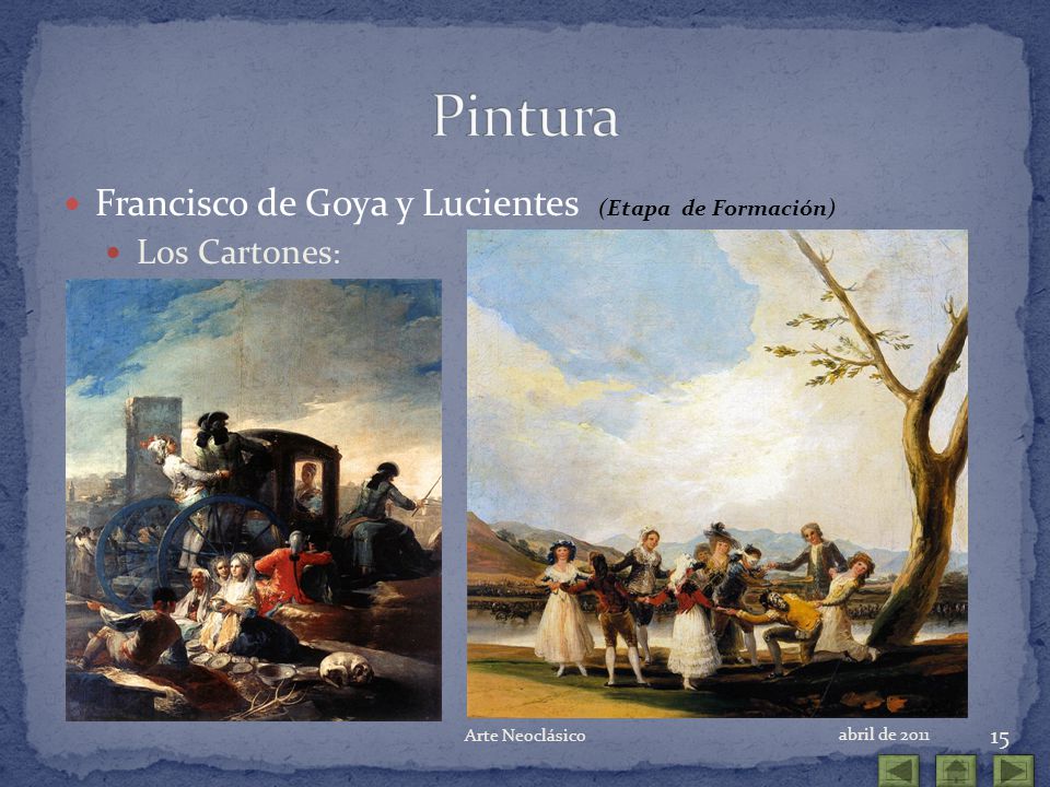 Pintura Francisco de Goya y Lucientes (Etapa de Formación)