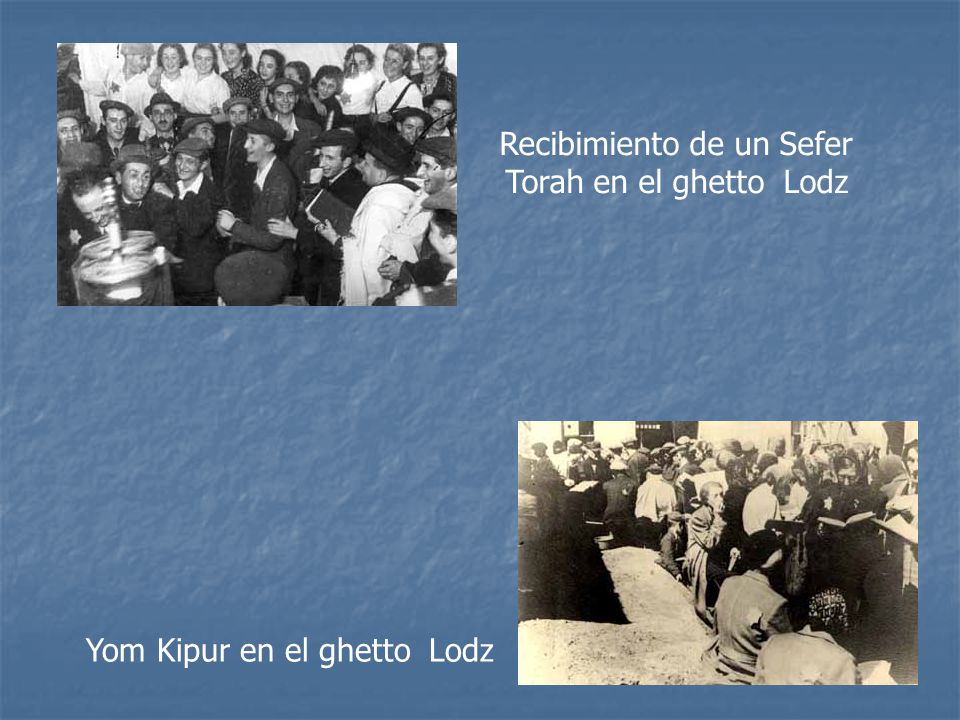 Recibimiento de un Sefer Torah en el ghetto Lodz