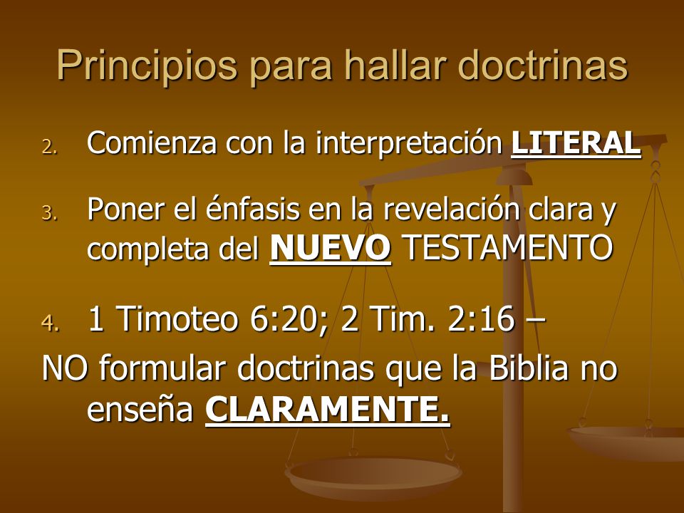 Principios para hallar doctrinas