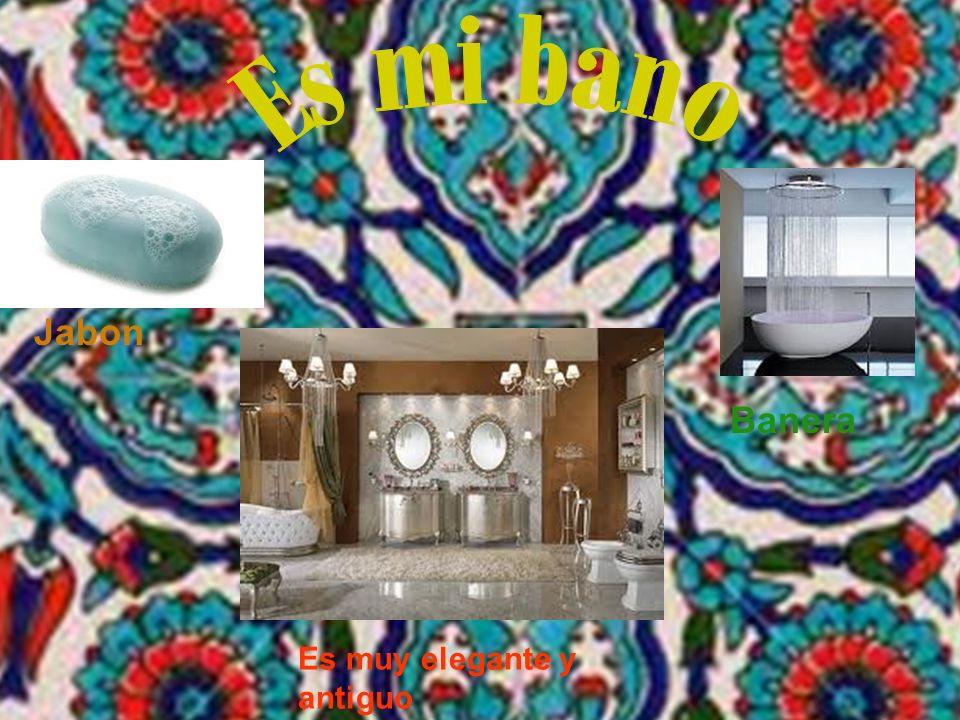 Es mi bano Jabon Banera Es muy elegante y antiguo