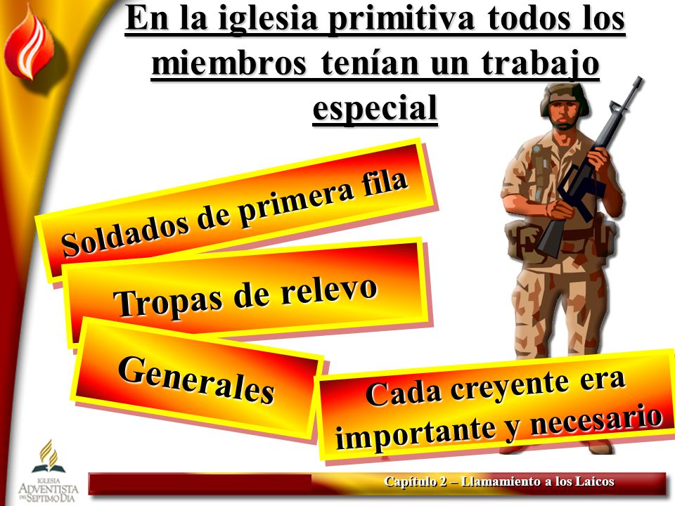 En la iglesia primitiva todos los miembros tenían un trabajo especial