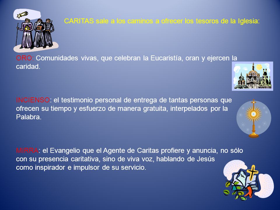 CARITAS sale a los caminos a ofrecer los tesoros de la Iglesia: