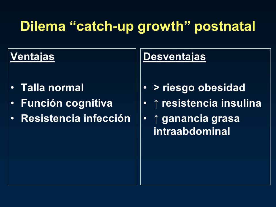 Dilema catch-up growth postnatal