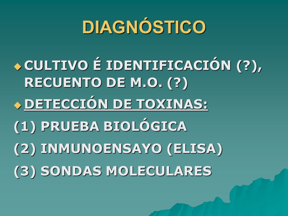 DIAGNÓSTICO CULTIVO É IDENTIFICACIÓN ( ), RECUENTO DE M.O. ( )