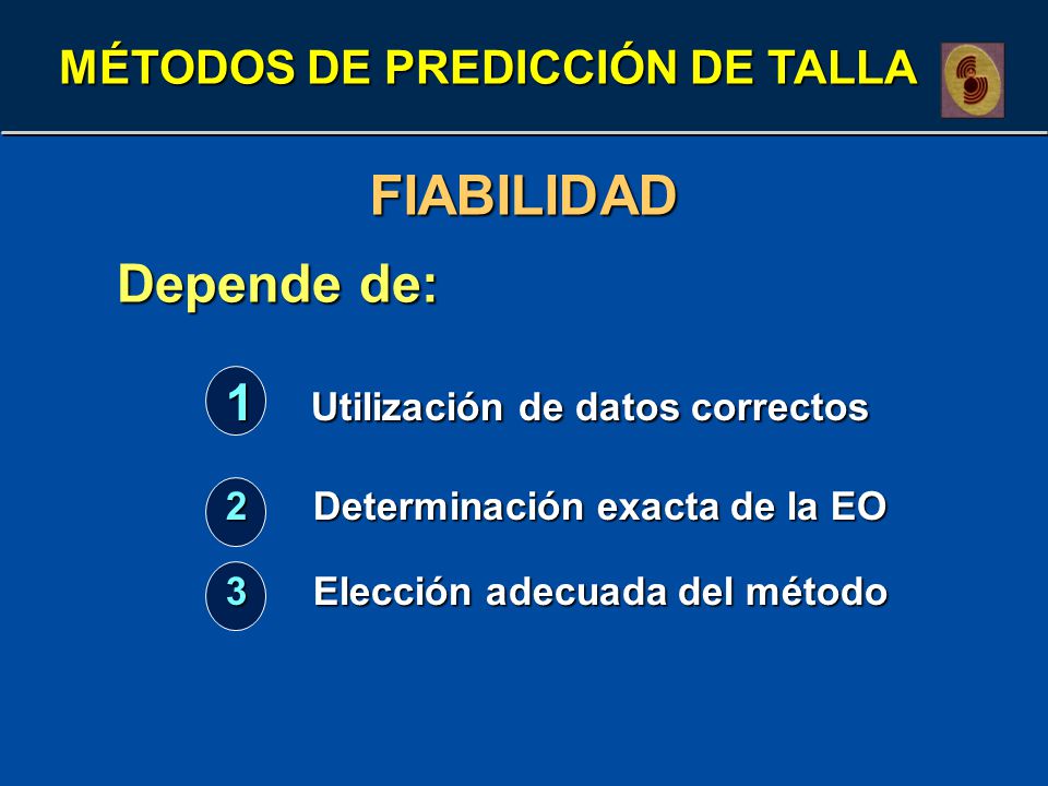 FIABILIDAD Depende de: 1 Utilización de datos correctos